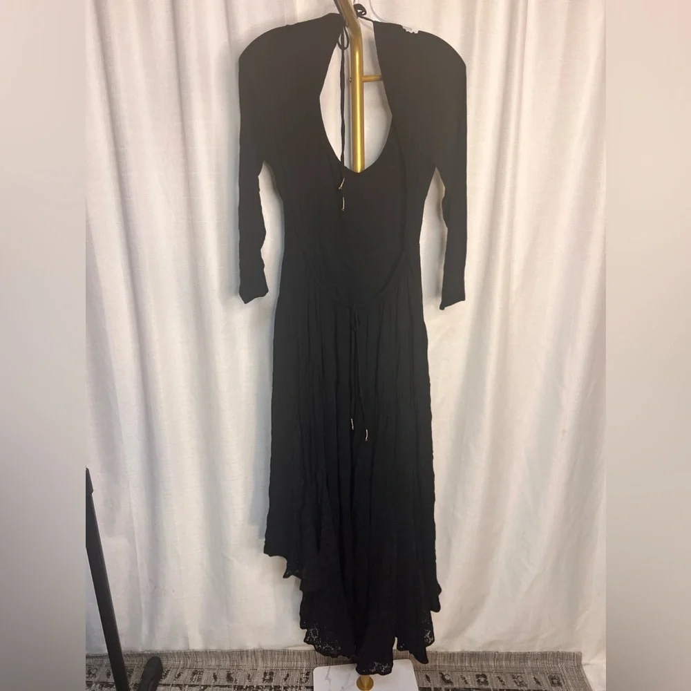 Free People Sea Me Maxi Dress in Black - Picture 4 of 6